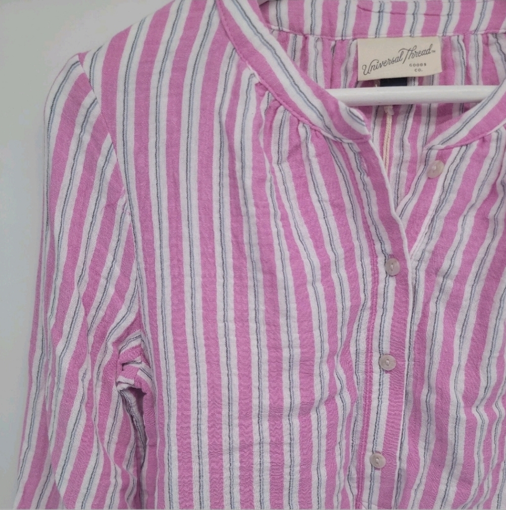 Universal Thread Stripped TopPink and White Strip… - image 7
